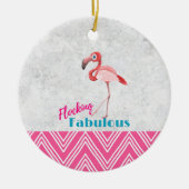 Flocking Fabulous Pub mit rosa Flamingo Keramikornament (Vorne)