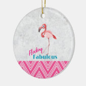 Flocking Fabulous Pub mit rosa Flamingo Keramikornament (Links)