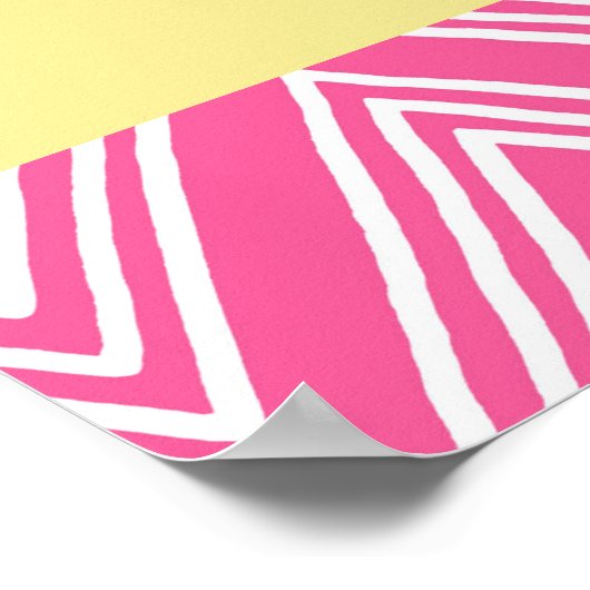 Flocking Fabulous Pub mit rosa Flamingo Poster (Ecke)