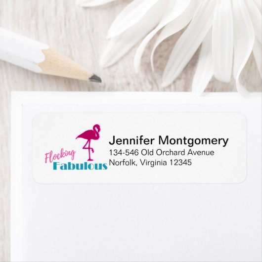 Flocking Fabulous Typografy w/Pink Flamingo (Insitu)