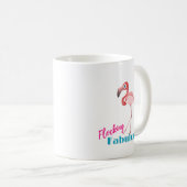 Flocking Fabulous Typografy w/Pink Flamingo Kaffeetasse (VorderseiteRechts)