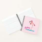 Flocking Fabulous Typografy w/Pink Flamingo Notizblock (Innenseite)