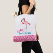 Flocking Fabulous Typografy w/Pink Flamingo Tasche (Von Nahem)