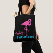 Flocking Fabulous Typografy w/Pink Flamingo Tasche (Von Nahem)