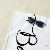 Flocking Flamingo Bride Bachelorette Beach Handtuc Strandtuch (Beispiel)