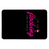 Flocking Maid Of Honor Flamingo Bachelorette Party Magnet (Horizontal)