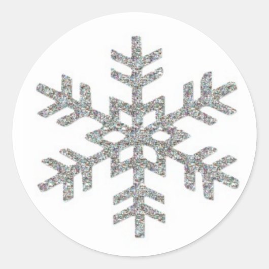 Flocon Runder Aufkleber (Vorderseite)