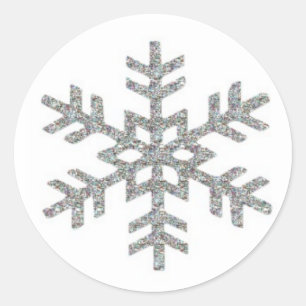 Flocon Runder Aufkleber