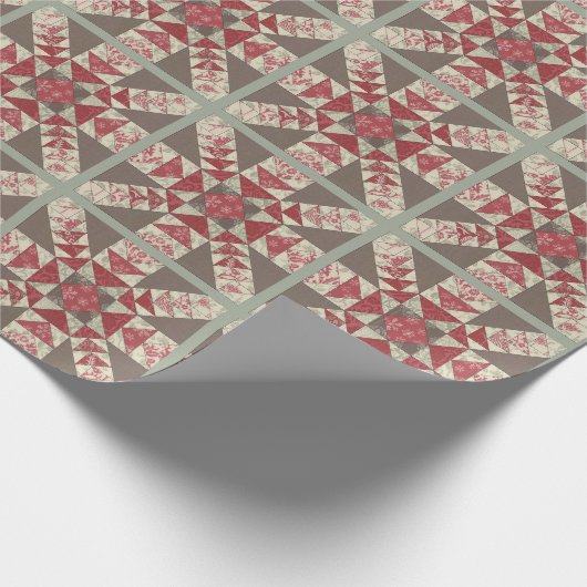 Flocons de Neige Geschenkpapier (Ecke)