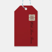 Flocons de Neige Light Geschenkanhänger (Rückseite)