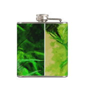 Flodmans Thistle Lila Wildblume Abstrakt Flachmann (Rückseite)