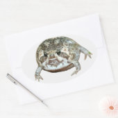 Flog Ovaler Aufkleber (Umschlag)