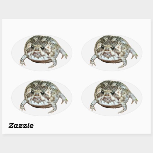 Flog Ovaler Aufkleber (Blatt)