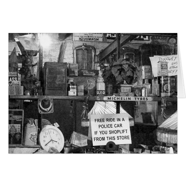 Flohmarkt Stillleben - B&W (Vorderseite (Horizontal))