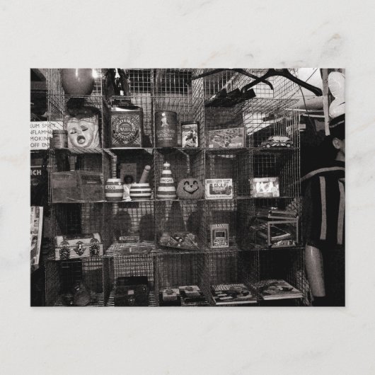 Flohmarkt Stillleben Postkarte (Vorderseite)