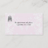 Flohmarkt-Stuhl Paris Paris eleganter Visitenkarte (Rückseite)