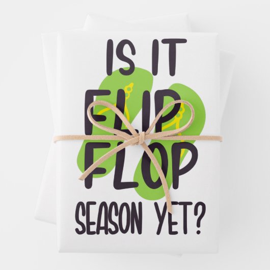 Flohsaison gedreht geschenkpapier set (Beispiel)