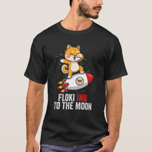 Floki Inu Zum Mond Coole Floki Inu Münze Astronau T-Shirt