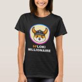 Floki Millionaire Floki Inu Token Coin Crypto Hodl T-Shirt (Vorderseite)