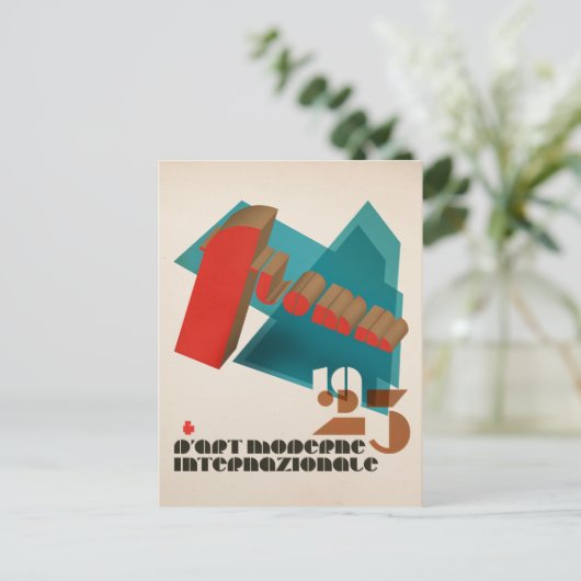 FLomm 1923 D'Art Moderne Internazionale Postkarte (Stehend Vorderseite)