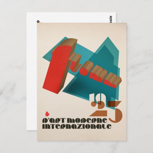 FLomm 1923 D'Art Moderne Internazionale Postkarte (Vorne/Hinten)