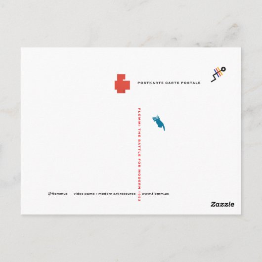 FLomm 1923 D'Art Moderne Internazionale Postkarte (Rückseite)