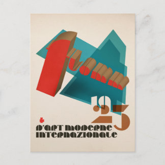 FLomm 1923 D'Art Moderne Internazionale Postkarte