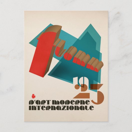 FLomm 1923 D'Art Moderne Internazionale Postkarte (Vorderseite)