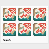 FLOMM 1923 QUADRATISCHER AUFKLEBER (Blatt)