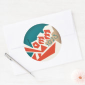 FLOMM 1923 RUNDER AUFKLEBER (Umschlag)