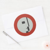 FLomm Heroes: D’EVOCATUR! Runder Aufkleber (Umschlag)