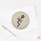 FLomm Heroes: TRÊS! Runder Aufkleber (Umschlag)