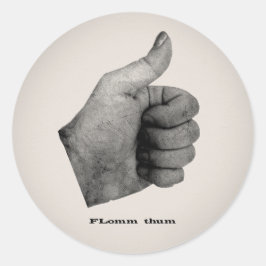 FLomm thum Runder Aufkleber