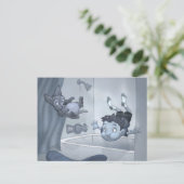 "Flooding the House" Postkarte (Stehend Vorderseite)