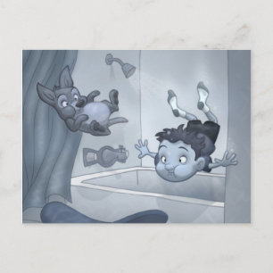 "Flooding the House" Postkarte