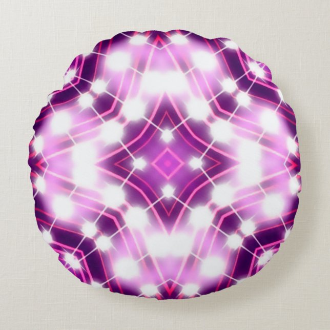 Floodlights background rundes kissen (Vorderseite)