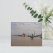 floodwaters in Burlington, Iowa 2019 Postkarte (Stehend Vorderseite)