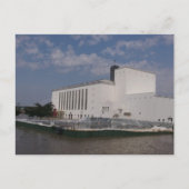 floodwaters in Burlington, Iowa broken barricades Postkarte (Vorderseite)