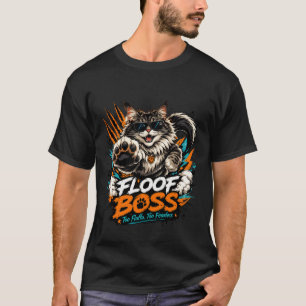 Floof Boss Lustiges Fluffiges Katze T-Shirt Cool
