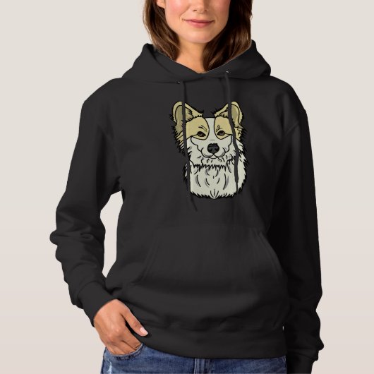 Floofy My Fluffy Corgi Hoodie (Vorderseite)