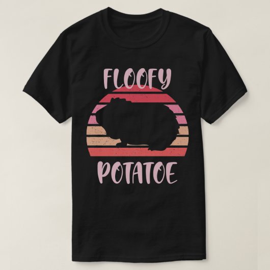 Floofy Potato Fluffy Potato Piggies Niedlich Pink  T-Shirt (Design vorne)