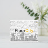 Floor City Postcard Postkarte (Stehend Vorderseite)