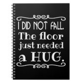 Floor Hug Funny Notizblock (Vorderseite)