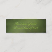 Floor-Lesezeichen-Visitenkarte Mini Visitenkarte (Rückseite)