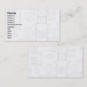 Floor Plan Business Card Visitenkarte (Vorne/Hinten)