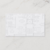Floor Plan Business Card Visitenkarte (Rückseite)