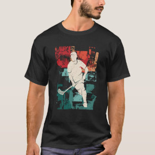 Floor Player Vintag Floorballer Unihockey T-Shirt