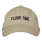 "Floor Time" Bestickte Baseballkappe (Vorderseite)