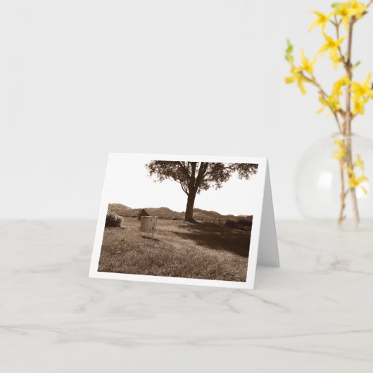 Floor Tom White Drum Blank Note Card Karte (Gelbe Blume)