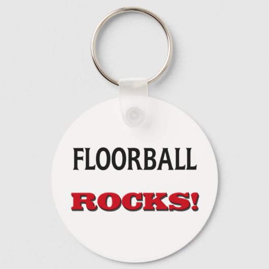 Floorball Rocks Schlüsselanhänger (Vorderseite)